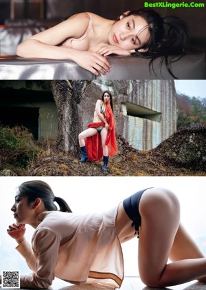 A naked woman sitting on top of a wooden chair.